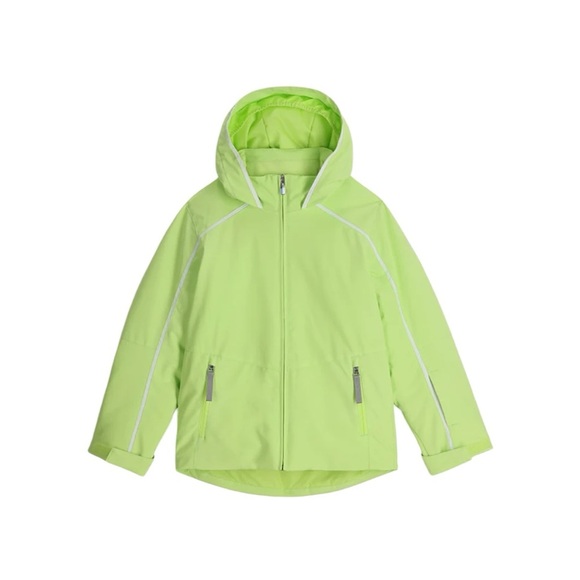 Girl’s Spyder Insulated Water Resistant Conquer Jacket Lime Green Size 16 - Picture 1 of 10